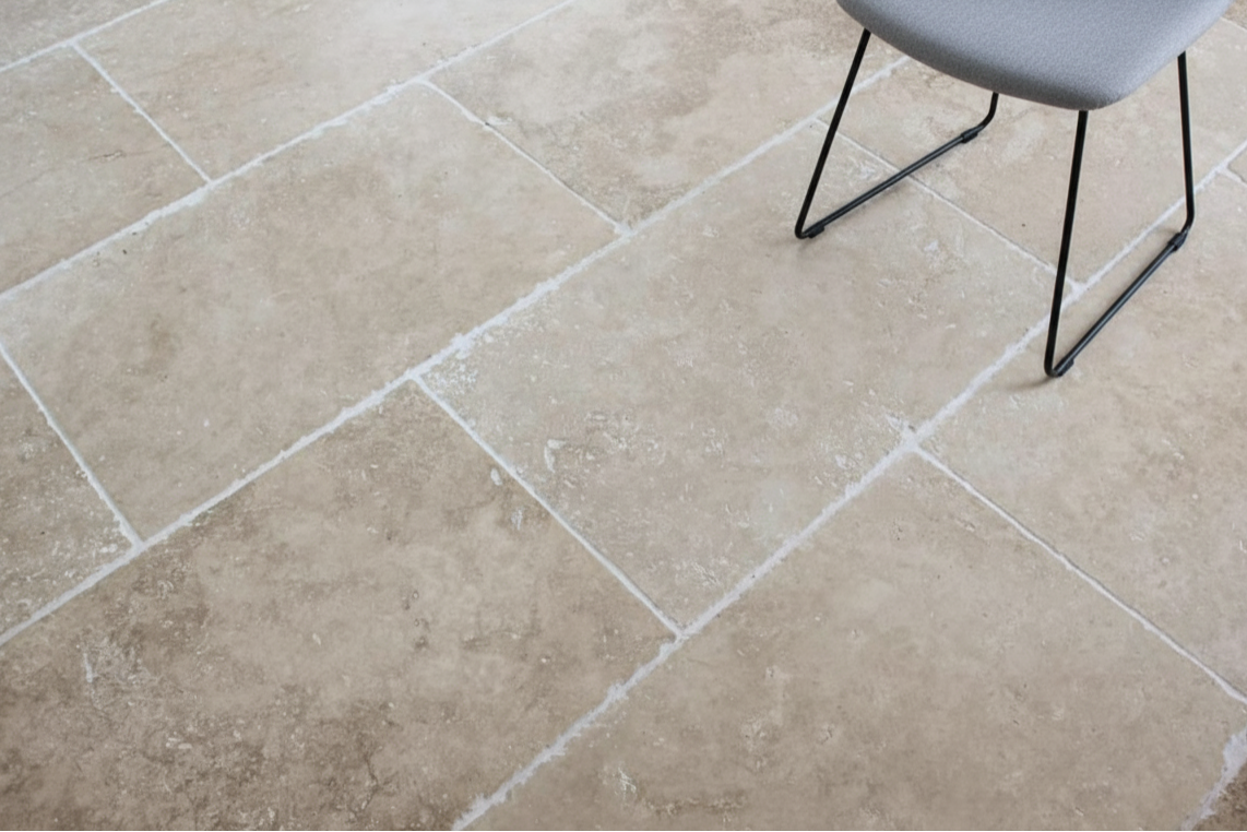 Travertin Light 1er choix 40,6x61x1,2cm Vieilli Deco and pro