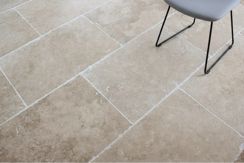 Travertin Light 1er choix 40,6x61x1,2cm Vieilli Deco and pro