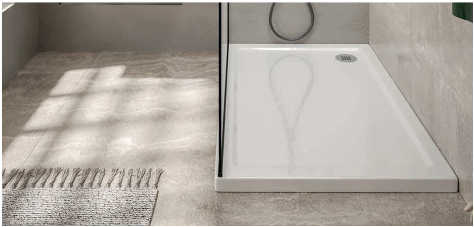 Receveur de Douche en Résine avec Panneaux Assortis | Antidérapant, Découpable et Finition RAL