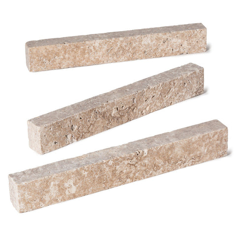 Bordure travertin Light 1er choix 10x50x7cm Vieilli Deco and pro
